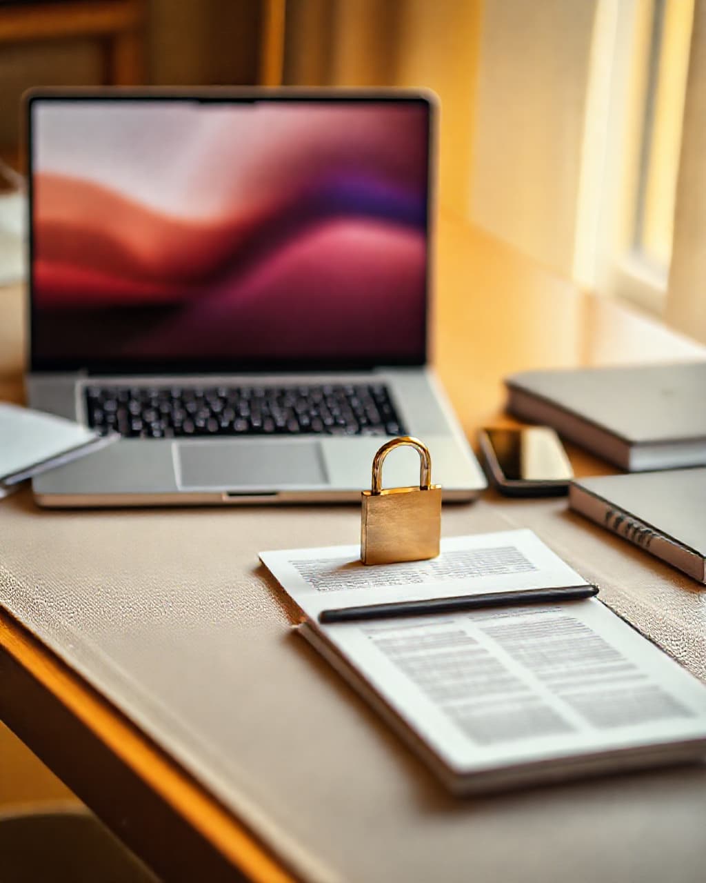Kişisel veri koruması danışmanlığı verilen sıcak bir çalışma masası, İpek Patent